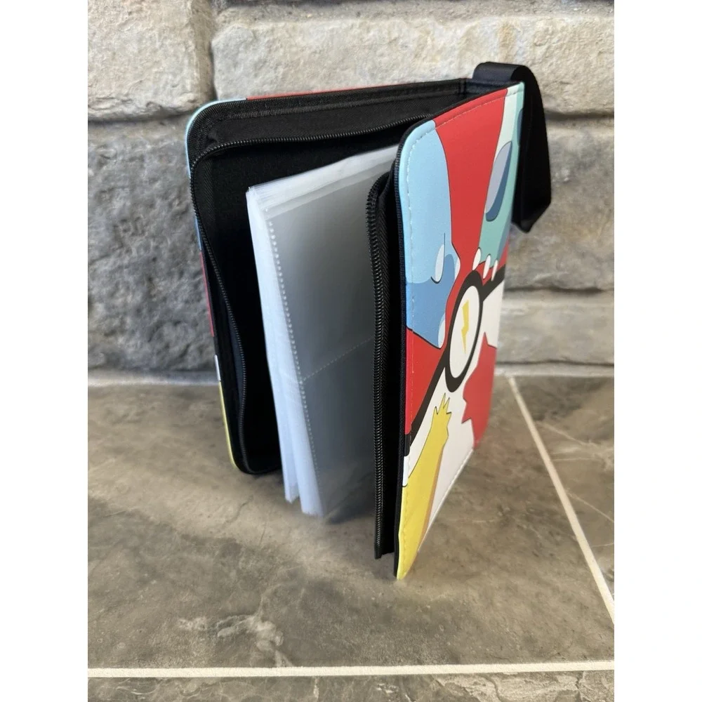 Pokémon Trading Card Binder - 4-Pocket Collector's Album with Wrist Strap 400